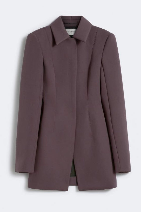 Sportmax - Fittet blazer - Coffee Plum - Bacio