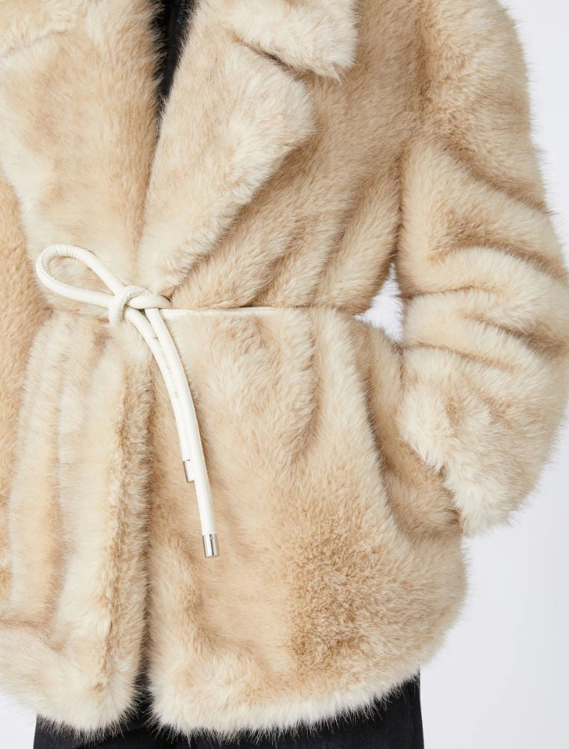 Sportmax - Pels Jakke - Beige - Rosaria