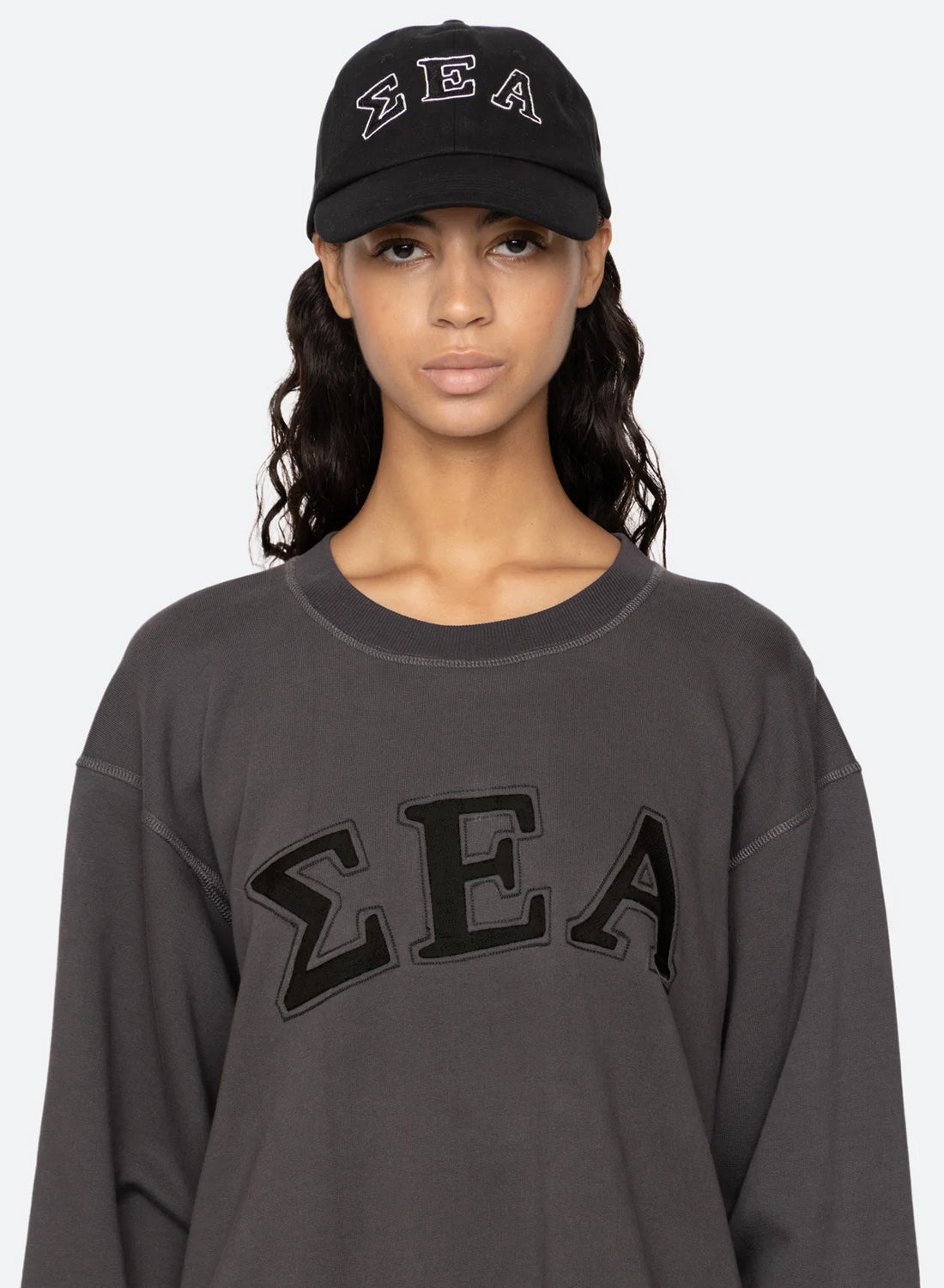 Sea Newyork Adonis Embroidery Cap Black