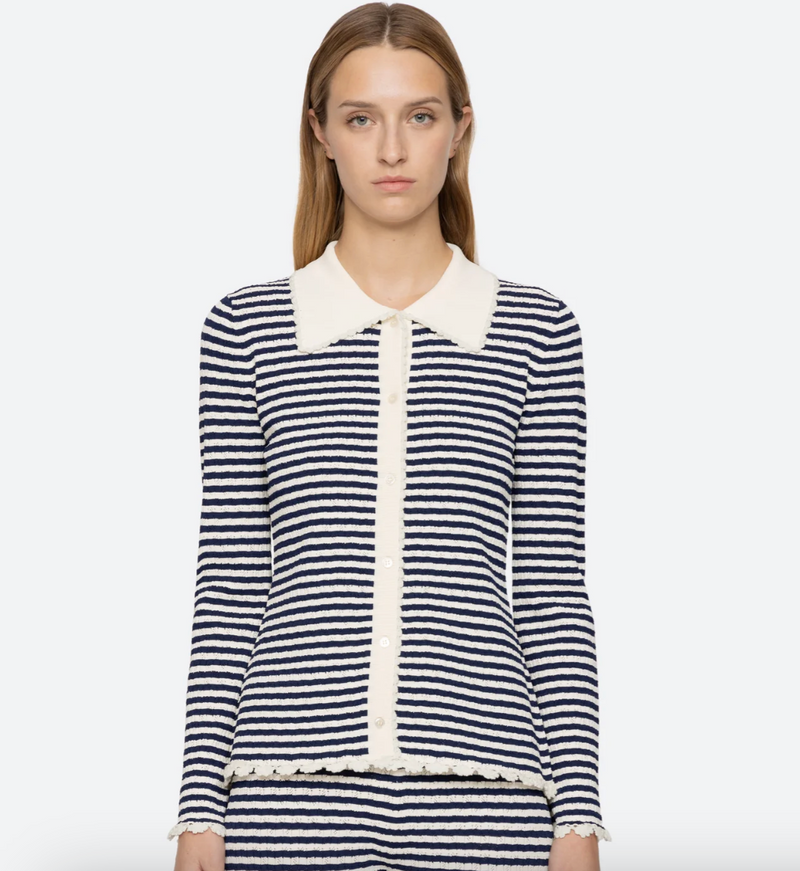 Sea New York - Cardigan - Multi - Addy striped knit