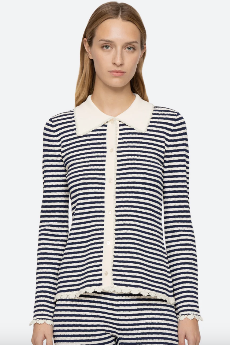 Sea New York - Cardigan - Multi - Addy striped knit