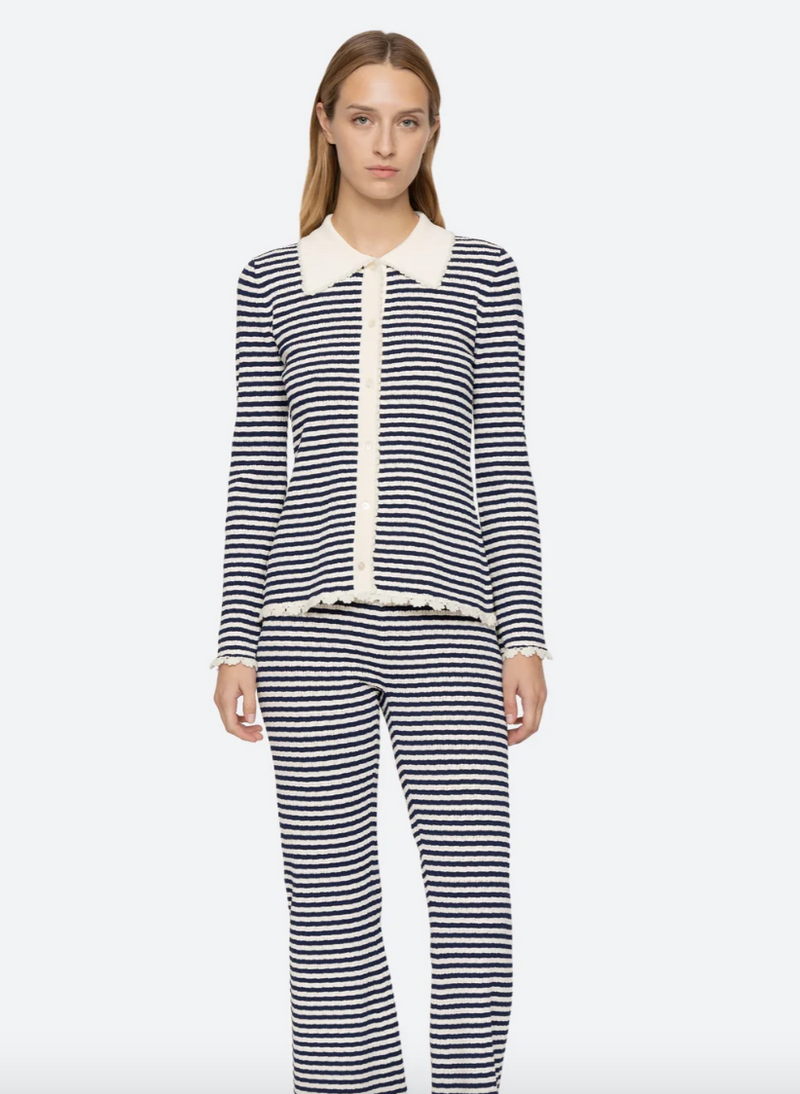 Sea New York - Cardigan - Multi - Addy striped knit
