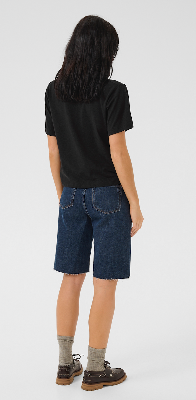 My Essential wardrobe - Polo t-shirt - Sort - Abby