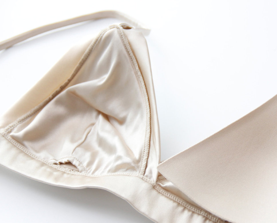 The Collection - Bh - 100% Mulberry silk - Champaign - Lisa ( BEMÆRK str m/l er i preorder til uge 21)