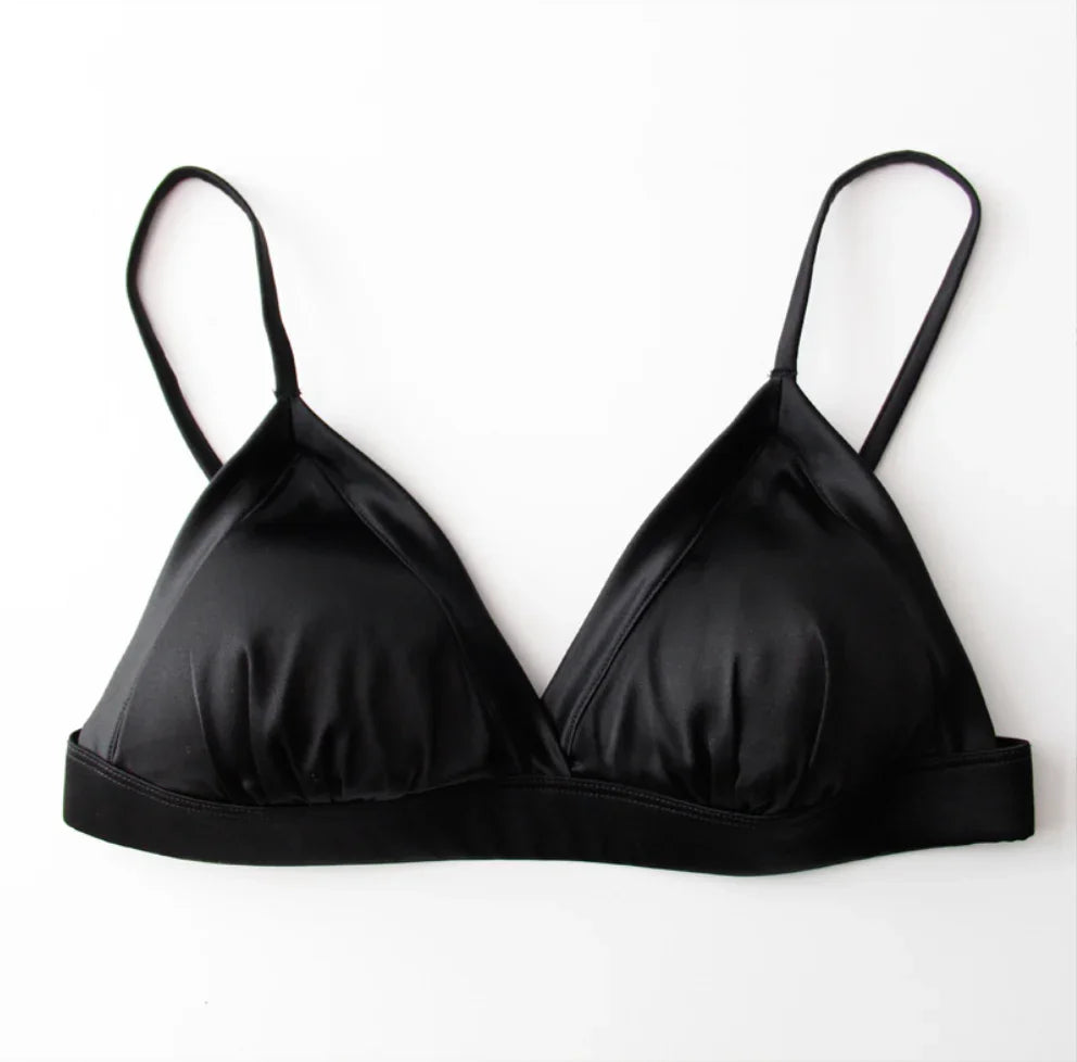 The Collection - Bh Mulberry silk - Black - Lisa