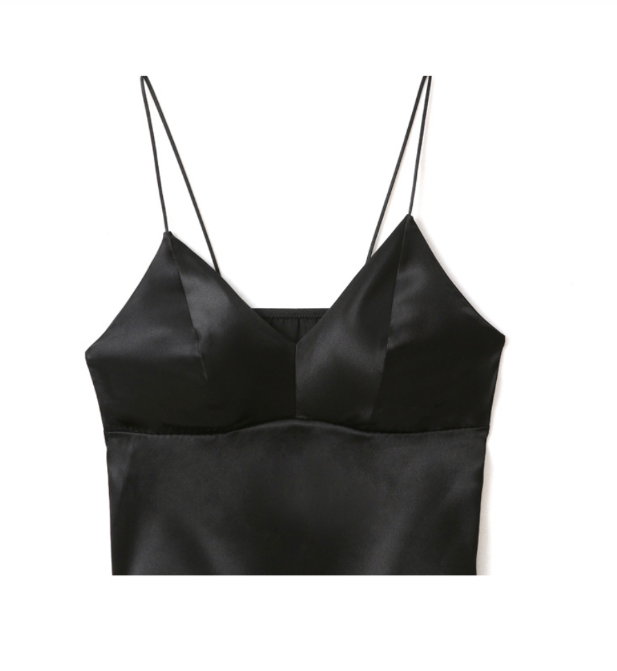 The Collection - Bh - 100% Mulberry silk - Black - Luca