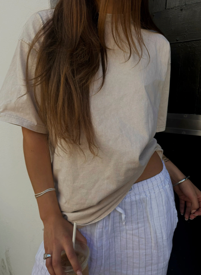 The Collection - T-shirt oversized - Sand - Lea