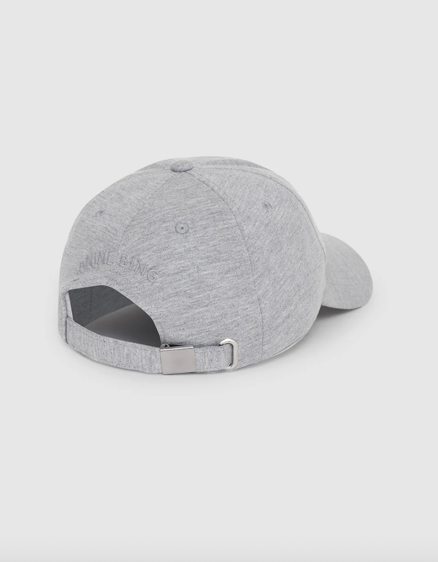Anine Bing - Cap - Grey Monogram - Jeremy Baseball - Stilkompagniet.dk
