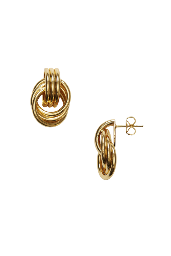 Anni Lu - Øreringe - Gold - Triplet