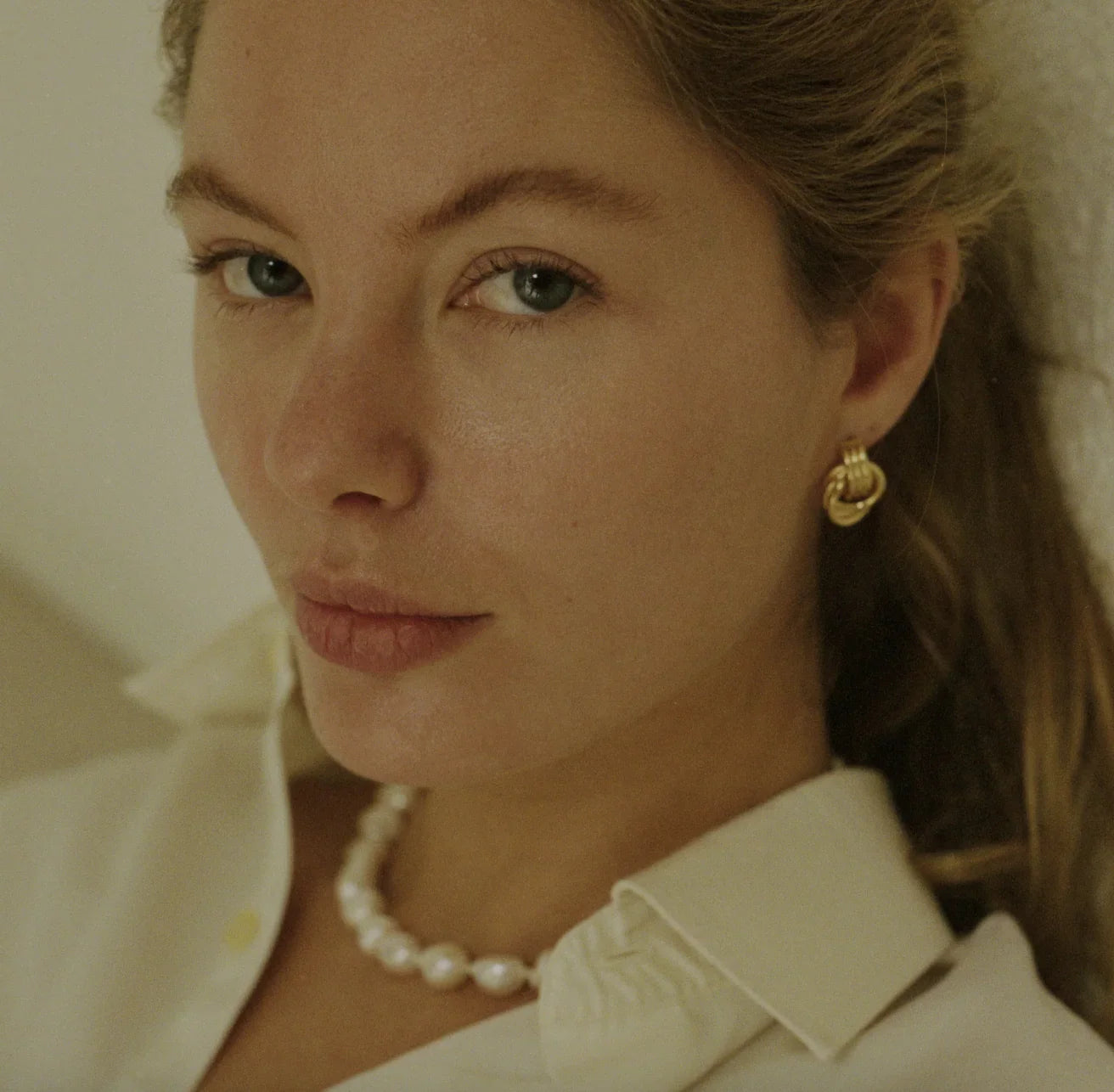 Anni Lu - Øreringe - Gold - Triplet