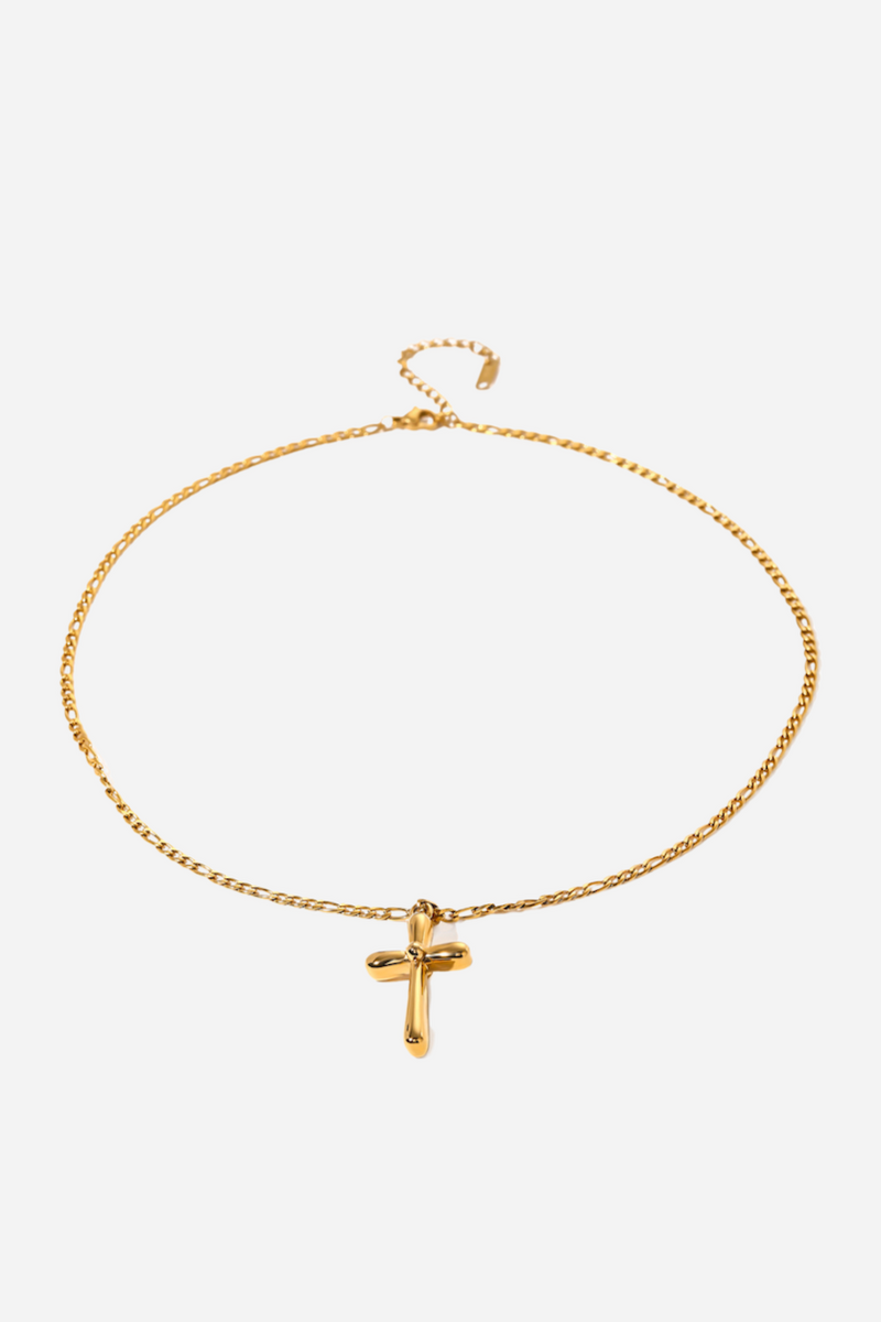 Nine Flower Crosses Necklace
