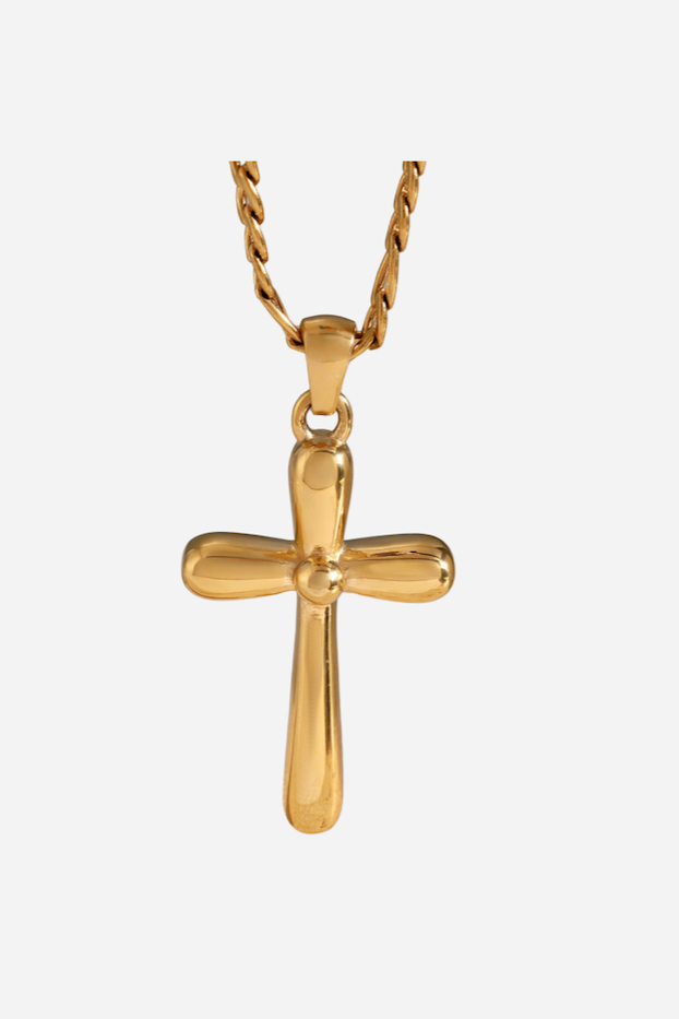 Nine Flower Crosses Necklace