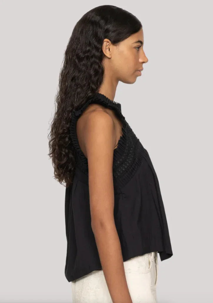 Sea New York - Top - Black - Larissa Embroidery