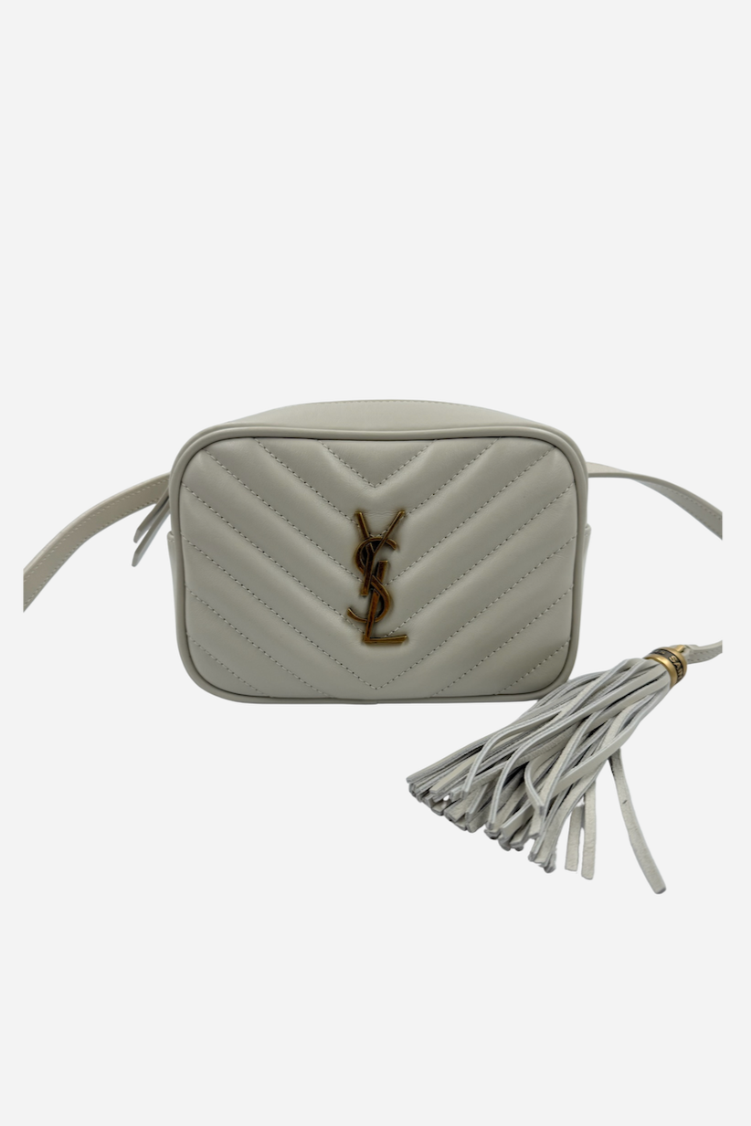 Yves Saint Laurent - Lou crossbody bag - White - Secondhand