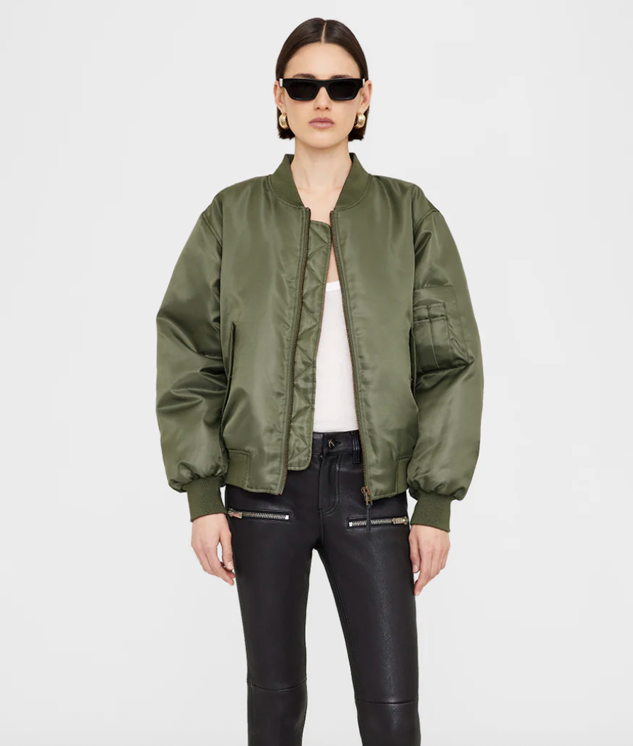 Anine Bing - Bomber jakke - Army green - Leon