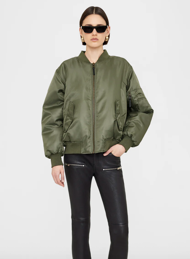 Anine Bing - Bomber jakke - Army green - Leon