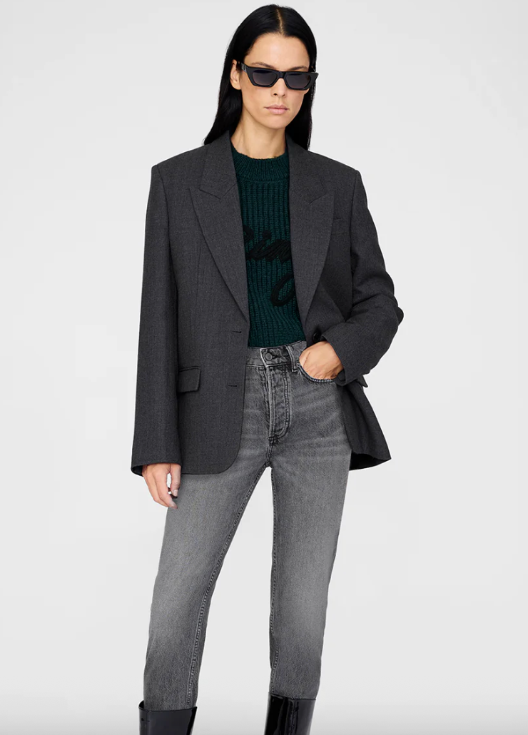 Anine Bing - Strik - Dark Teal - Kendrick - Stilkompagniet.dk