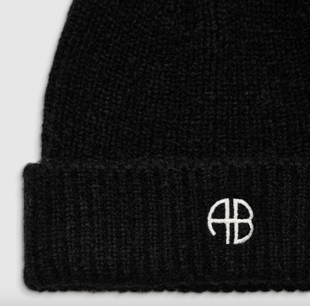 Anine Bing - Hue - Black - Elia Beanie - Stilkompagniet.dk