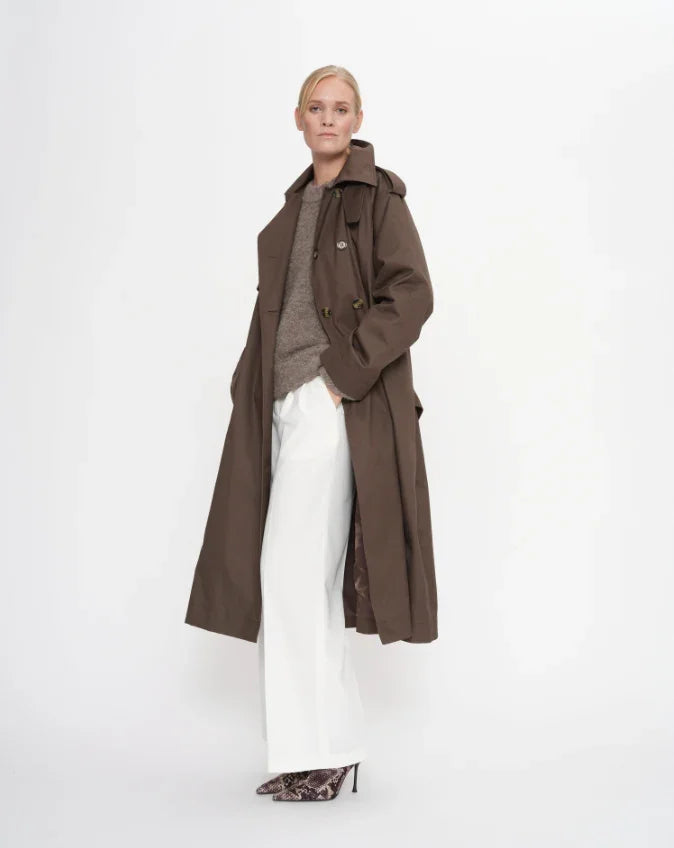 2NDDAY - Trenchcoat - Turkish Coffee - Willamena Dense - Stilkompagniet.dk