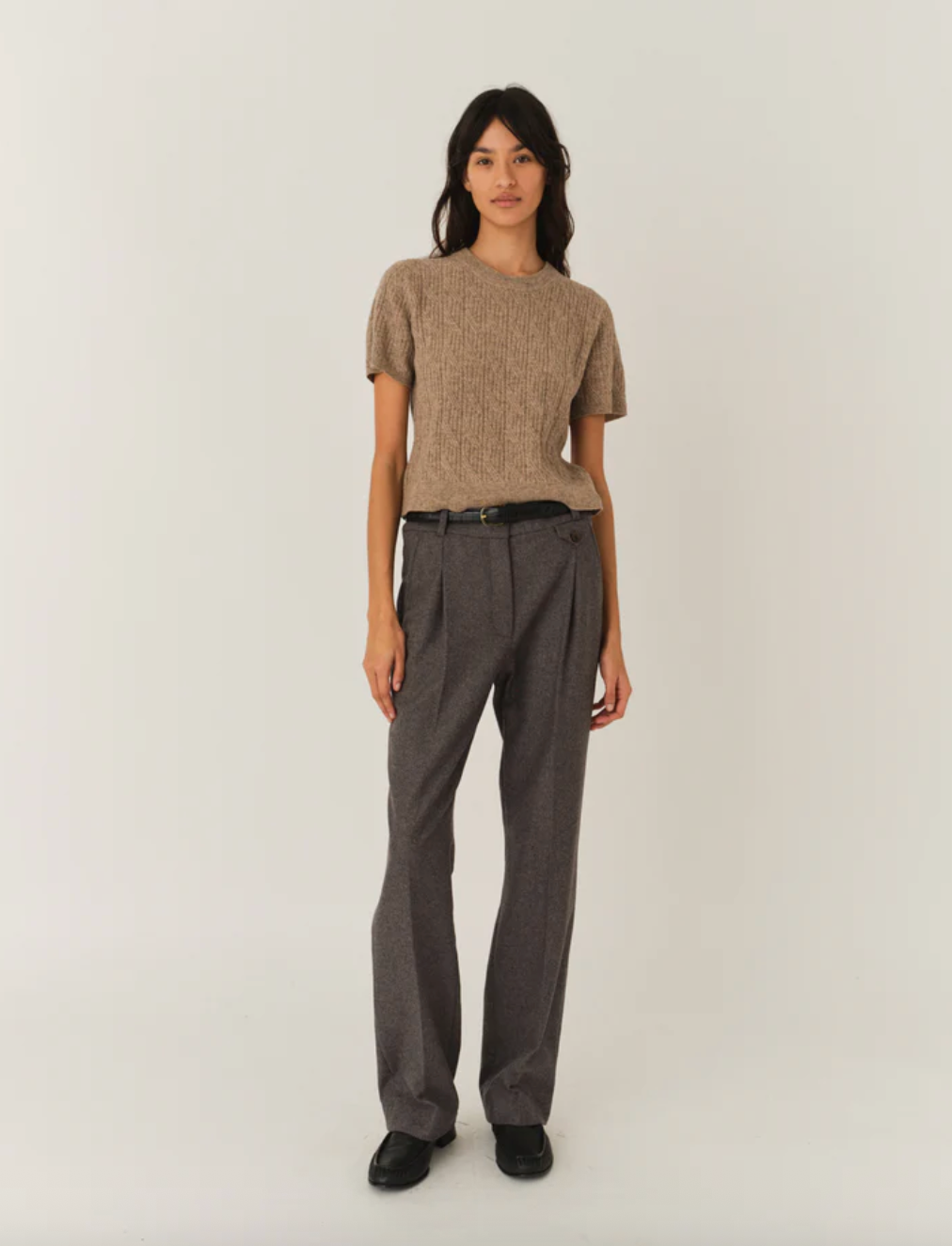 The Garment - Strik - Beige Melange - Como mini - Stilkompagniet.dk