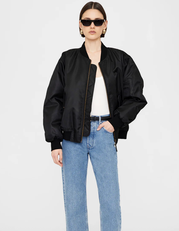 Anine Bing - Bomber jakke - Black - Leon