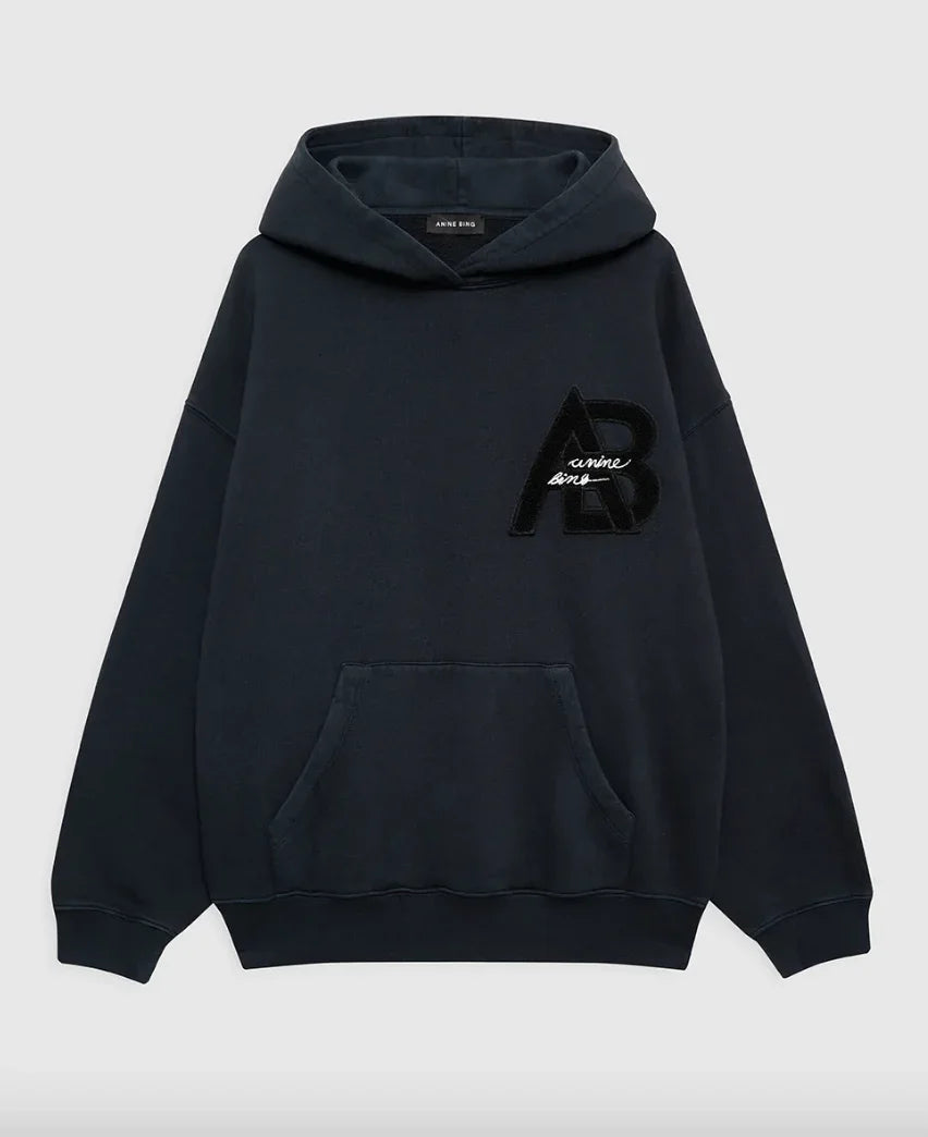 Anine Bing - Sweatshirt - Vintage Black - Jaci - Stilkompagniet.dk