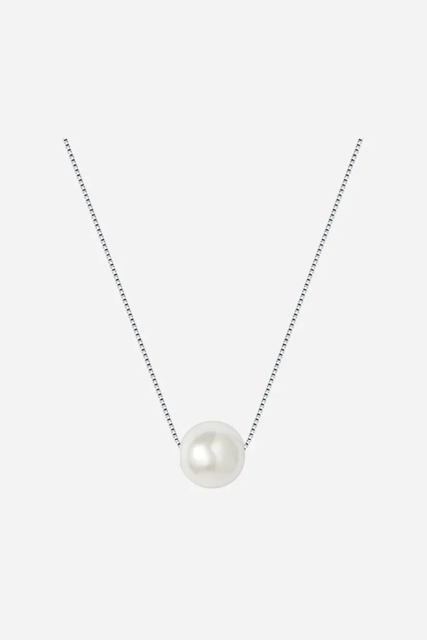 Andcopenhagen Jewelry - Halskæde - 925 Sterlingsølv - Ferskvandsperle - Katrine