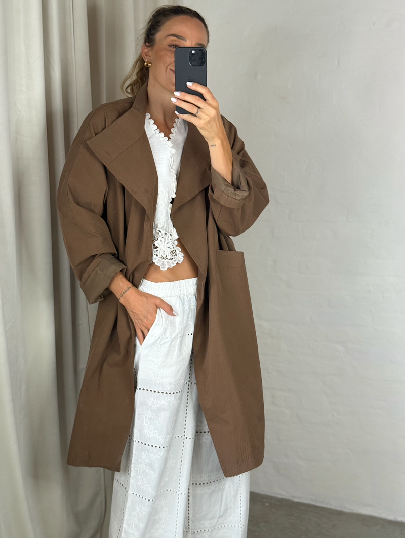 The Collection - Trenchcoat - Brown - Niko