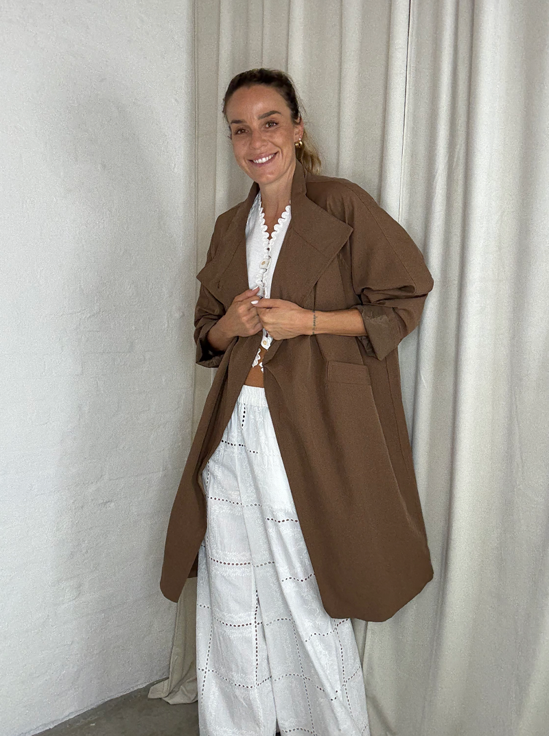 The Collection - Trenchcoat - Brown - Niko