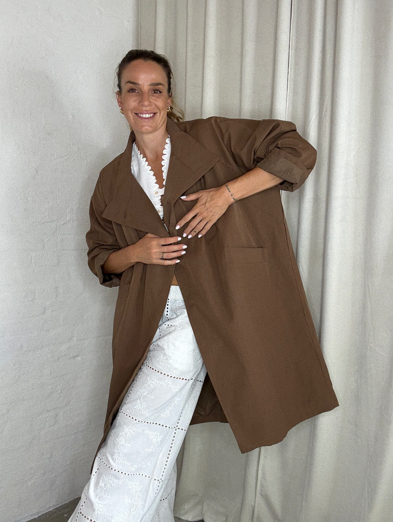 The Collection - Trenchcoat - Brown - Niko