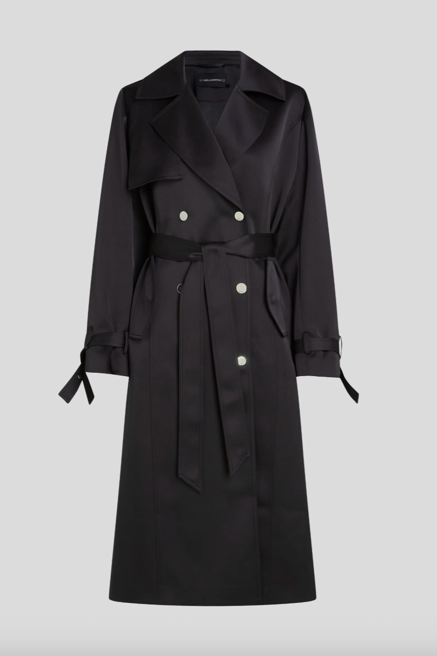 Karl Lagerfeld - Trenchcoat - Black - Fluid