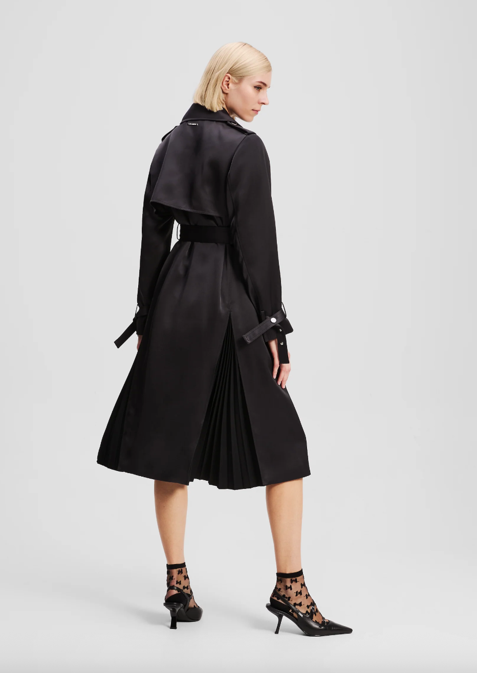 Karl Lagerfeld - Trenchcoat - Black - Fluid