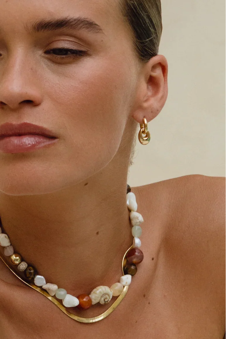 Anni Lu - Øreringe - Guld - Petit Pebble Hoop