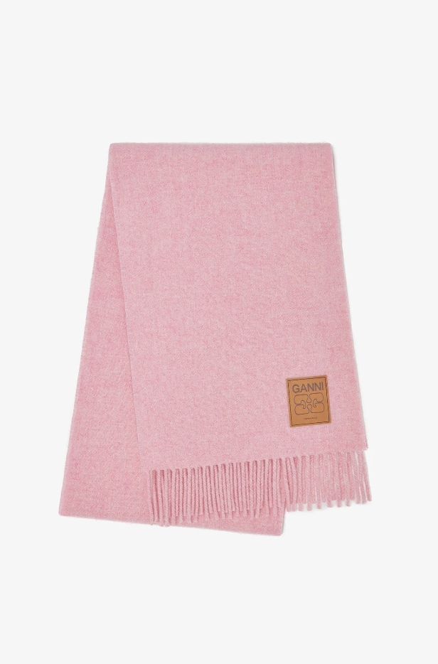 Ganni - Halstørklæde - Mauve Morn - Solid Scarf - A6942