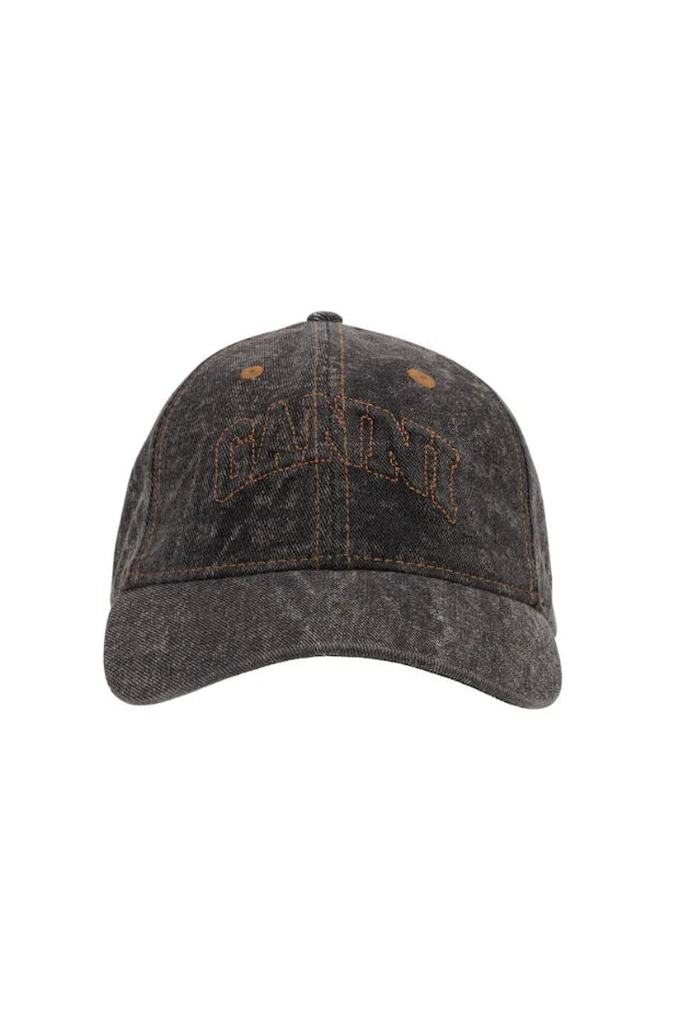 GANNI - Kasket - Washed Black - Canvas A6921