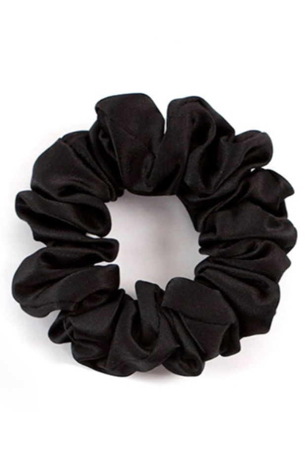 The Collection - Hårelastik - 100% Silke - Black - Silvia