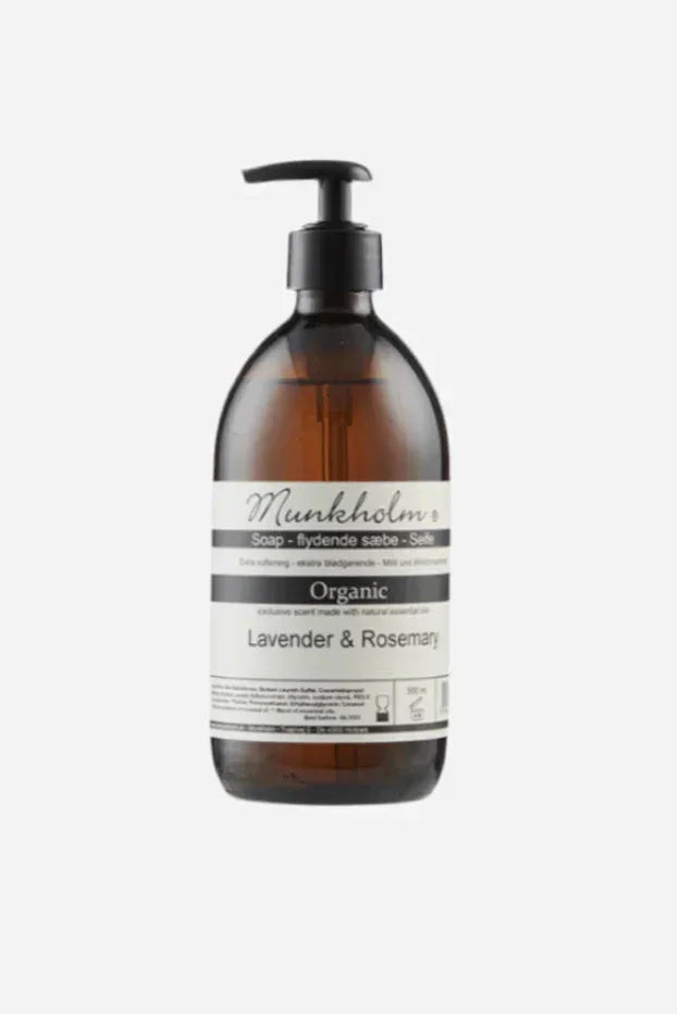 Organic håndsæbe - Lavender & Rosemary - 500 ml - Munkholm sss - Stilkompagniet.dk