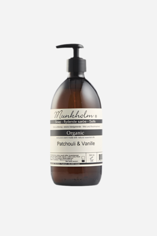 Organic håndsæbe - Patchouli & Vanille - 500 ml - Munkholm sss
