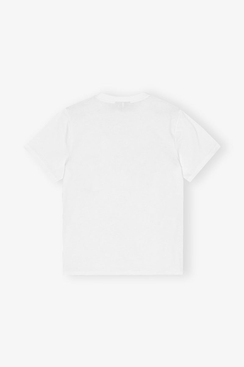 GANNI - T-shirt - White - Cherry Relaxed T4004