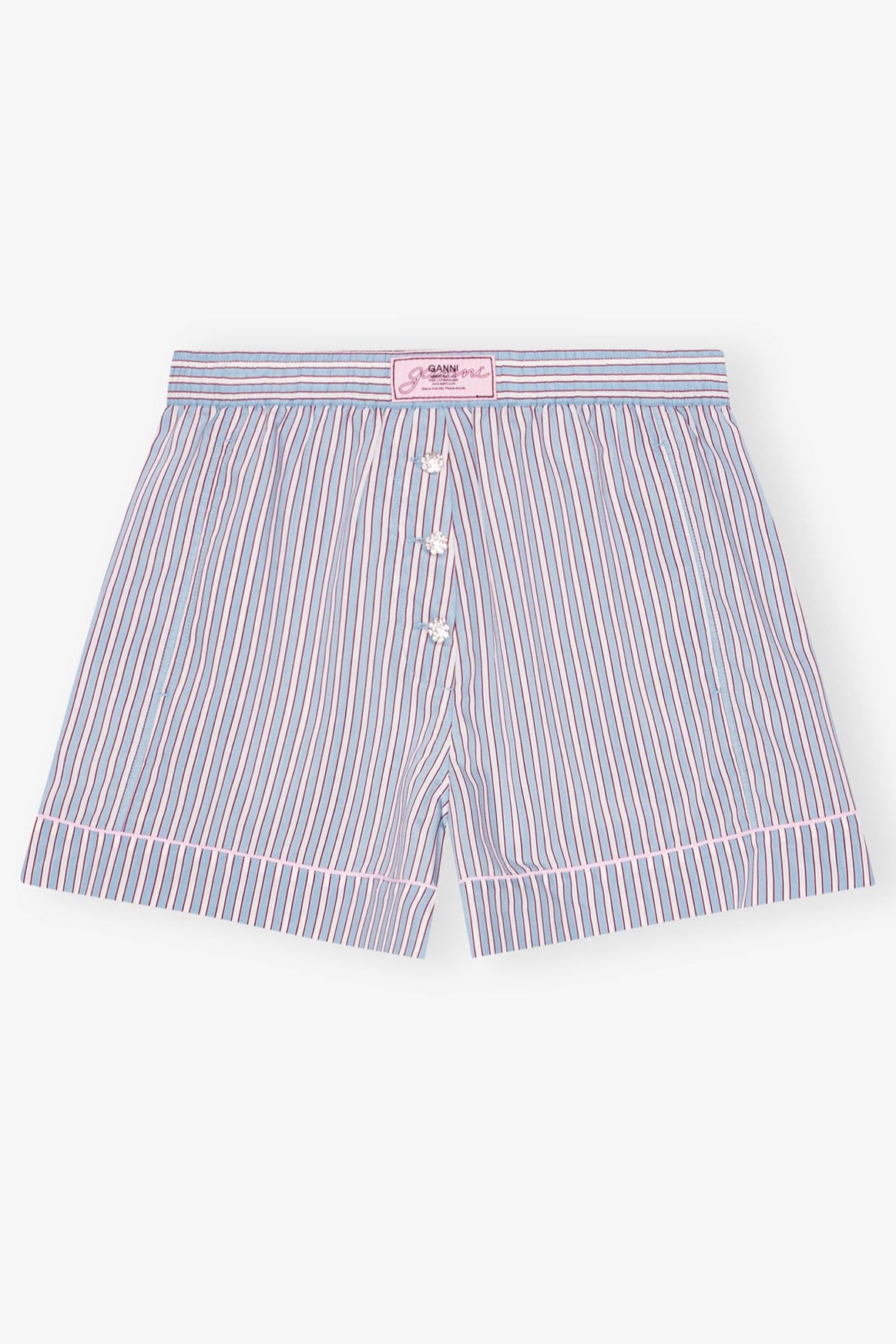 Ganni - Shorts - Candy striped - Yam