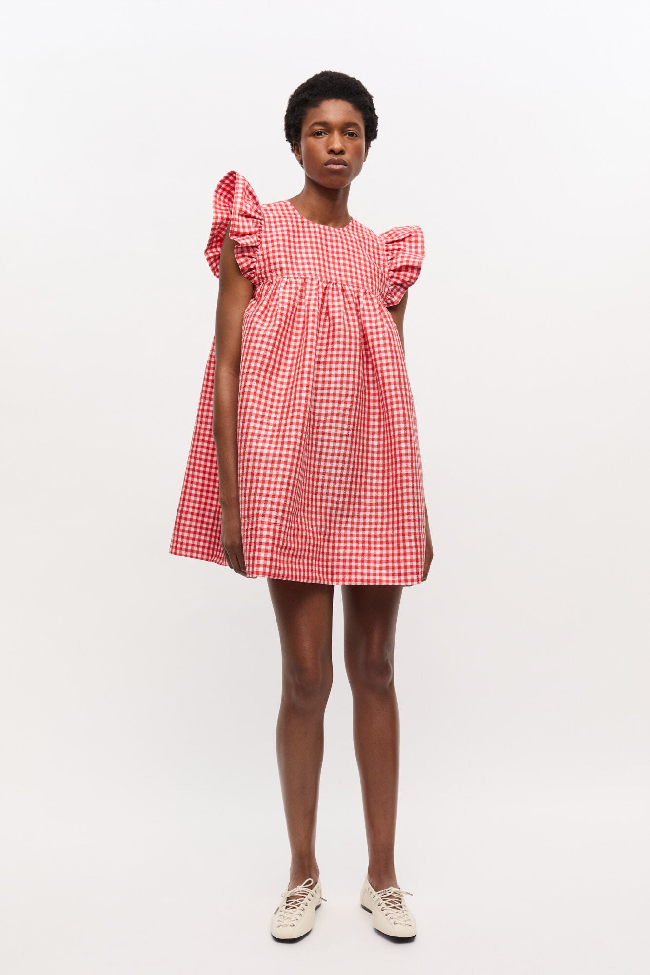 GANNI - Kjole - Red Alert - Taffeta W0844
