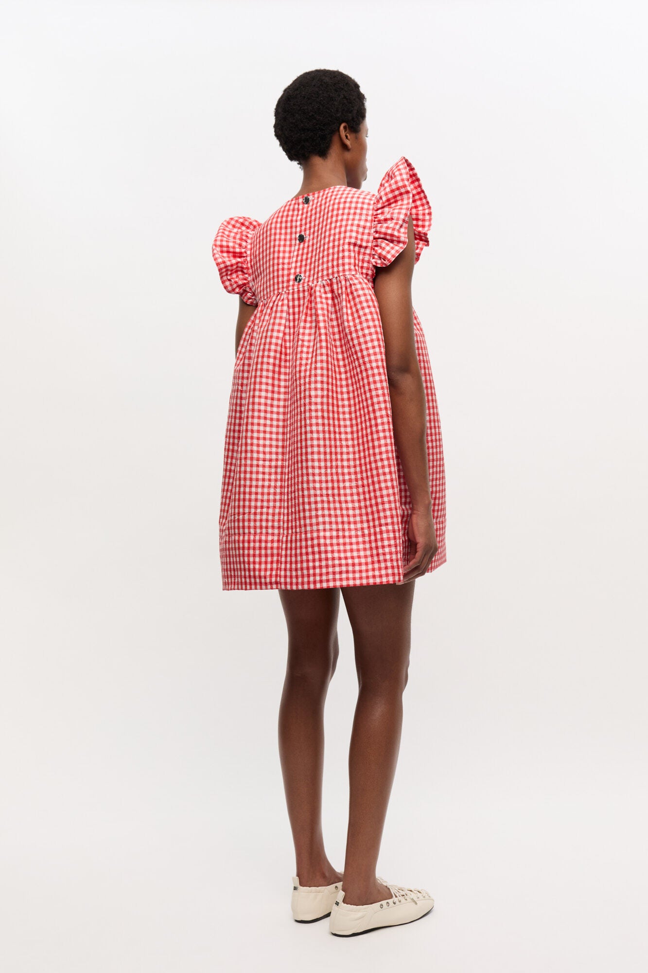 GANNI - Kjole - Red Alert - Taffeta W0844