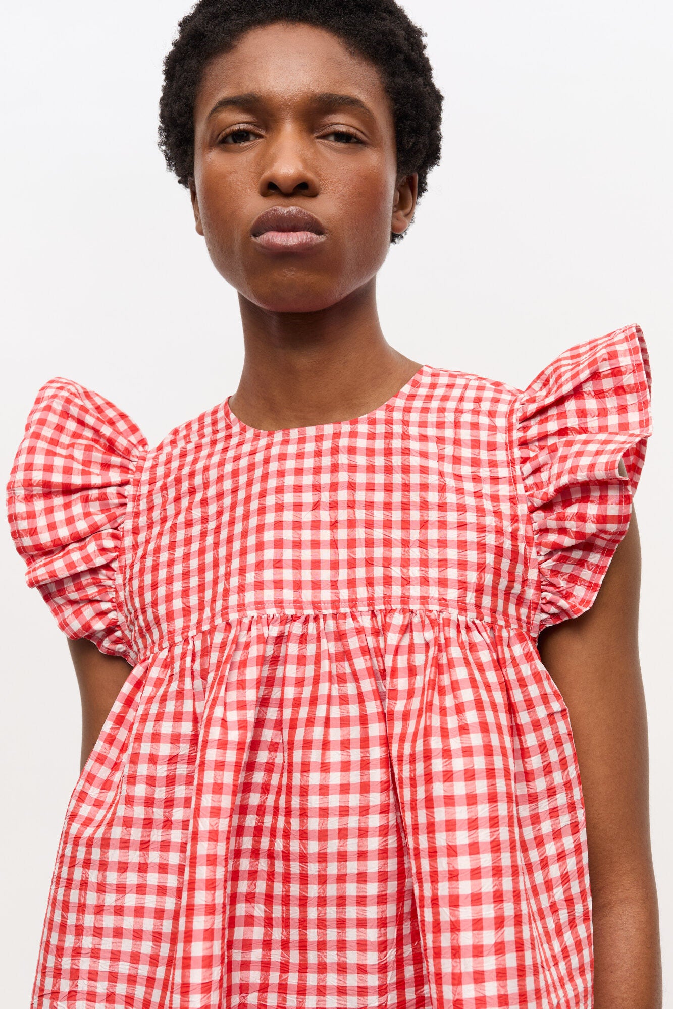 GANNI - Kjole - Red Alert - Taffeta W0844