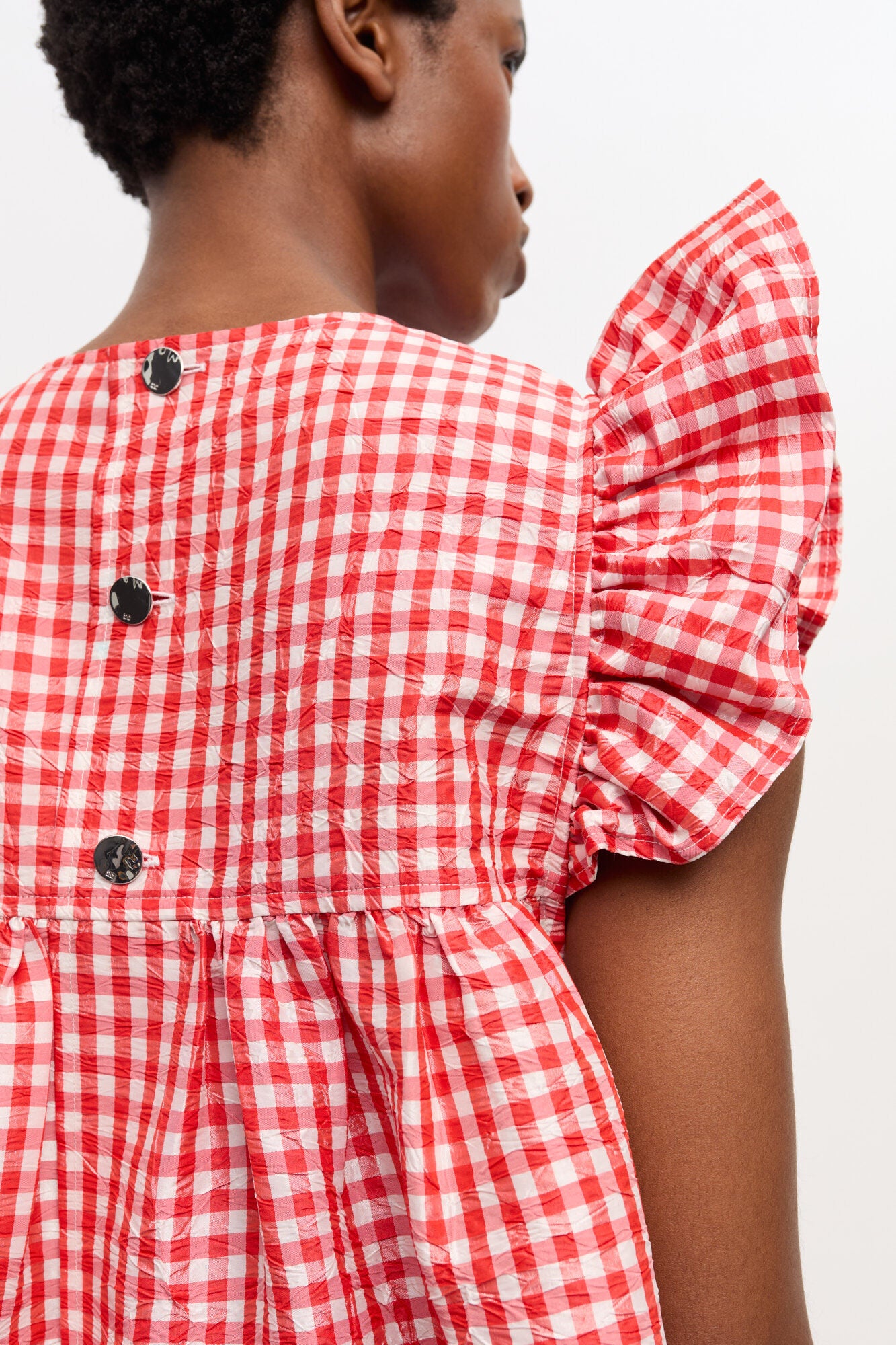 GANNI - Kjole - Red Alert - Taffeta W0844