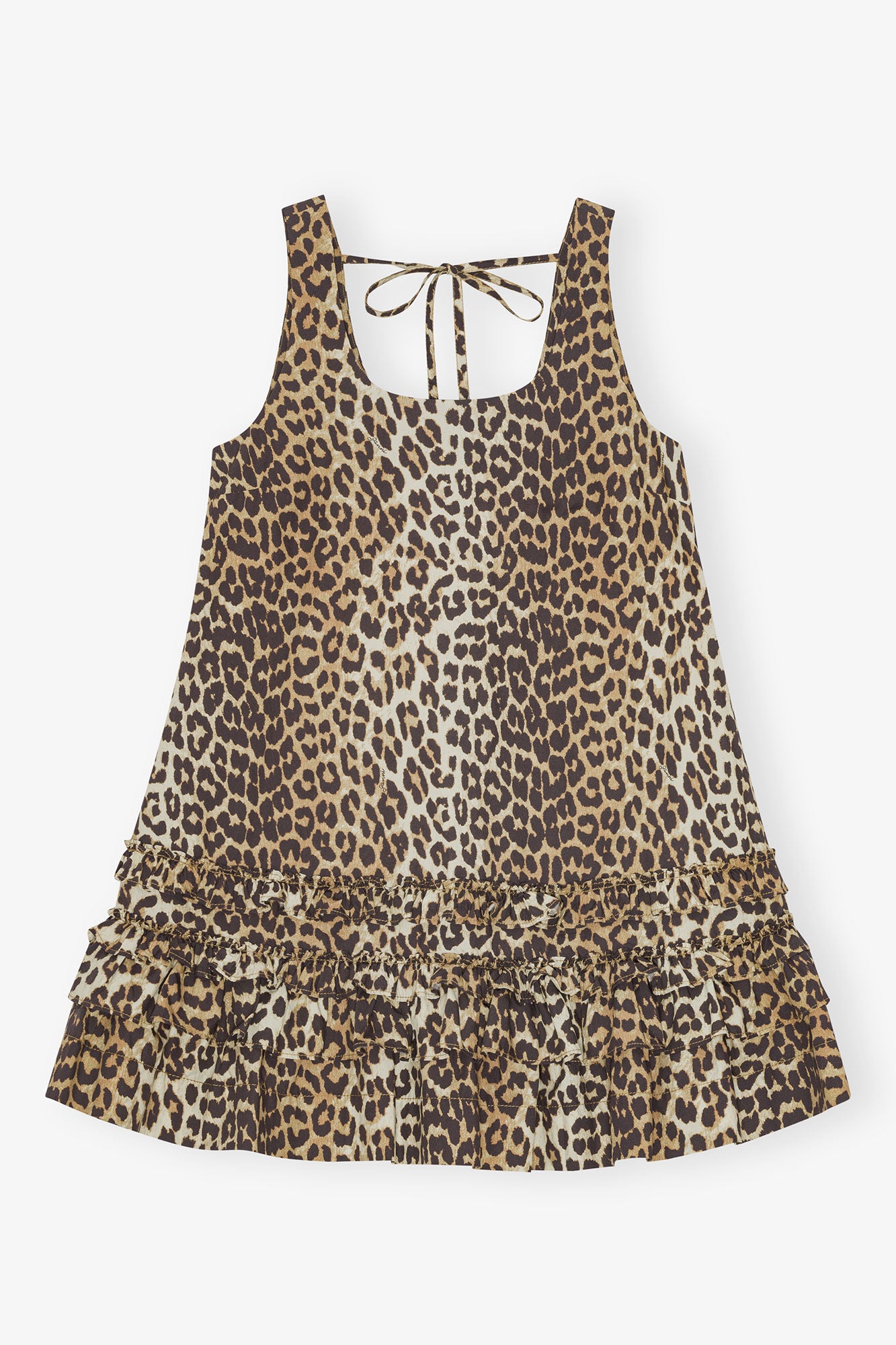 GANNI - Kjole - Leopard - Poplin mini W0906