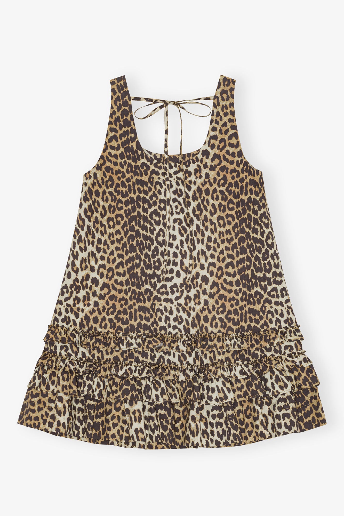 GANNI - Kjole - Leopard - Poplin mini W0906