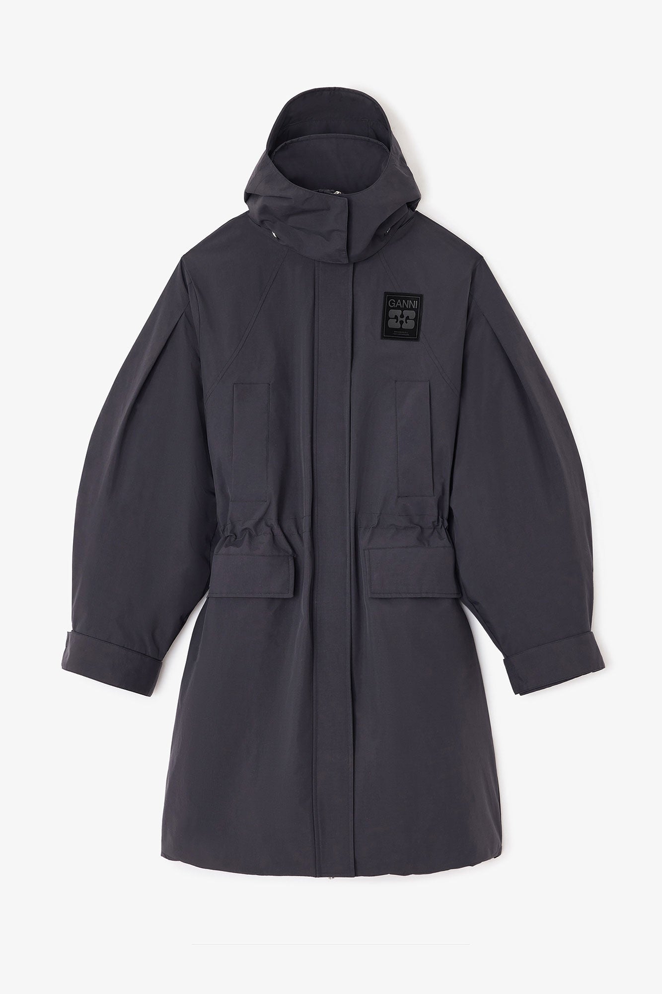 Ganni - Vinterjakke - Phantom - Tri-Layer Parka - W1012