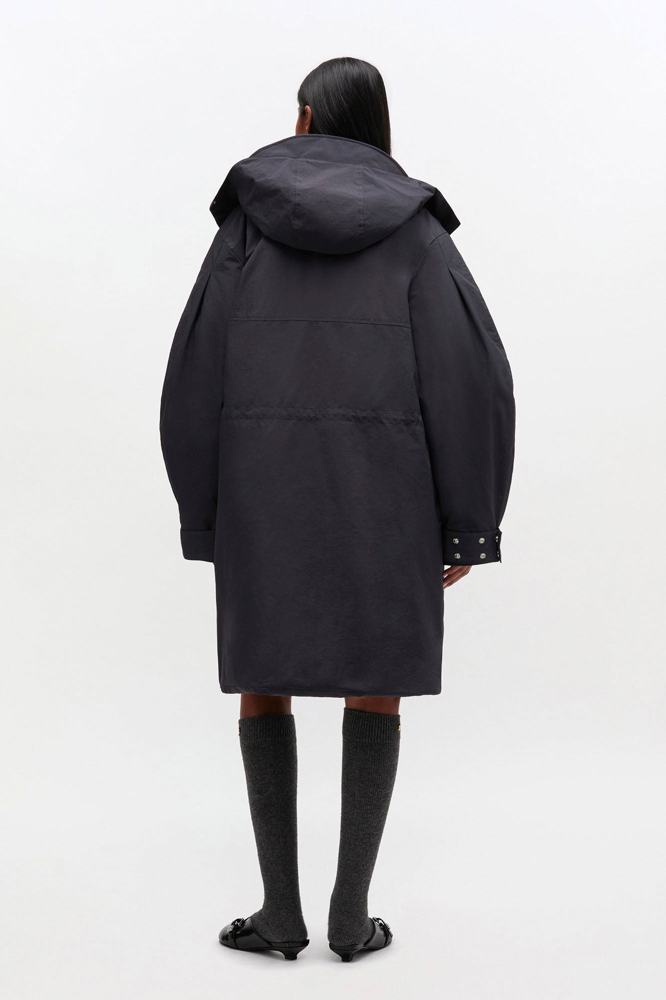 Ganni - Vinterjakke - Phantom - Tri-Layer Parka - W1012