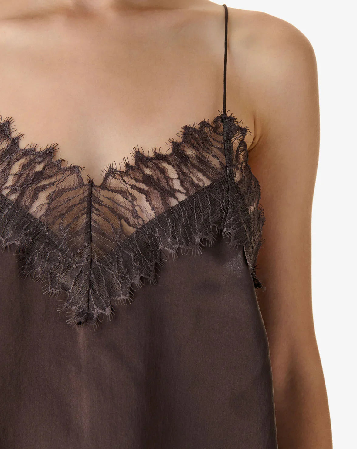 IRO - Top - 100% Silke - Mocha - Newin