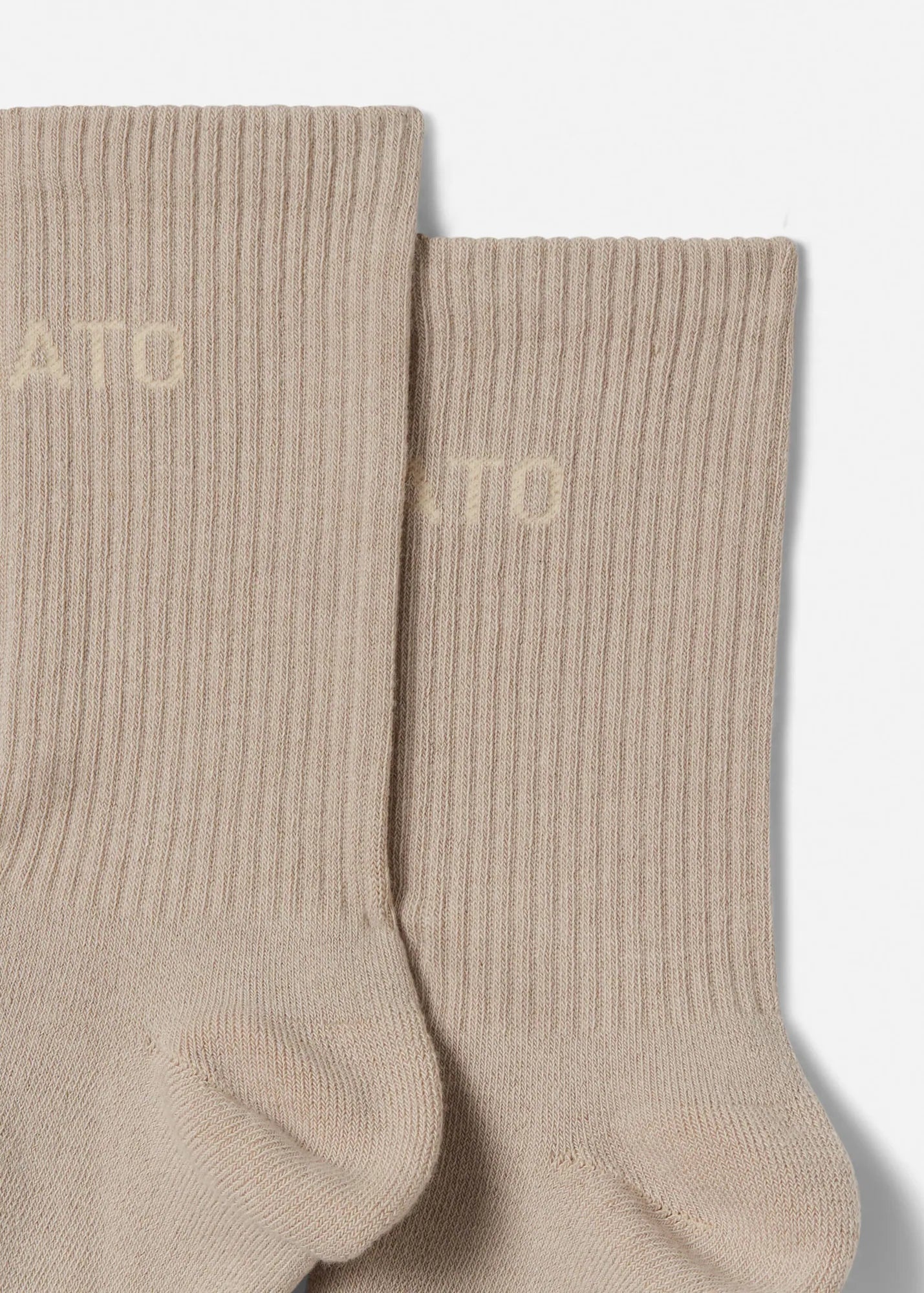 Axel Arigato - Sokker - Stone Grey Beige - Arigato logo rube socks